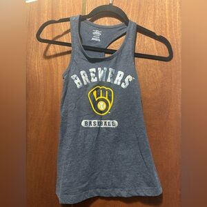 Girl's Milwaukee Brewer Racerback Tank-Top